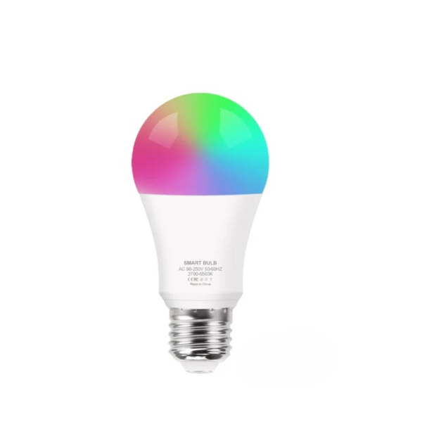 color changing smart wifi rgb led bulb, dim-able and color changing - voice controlled, 13watt - 220v led smart rgb bulb, 16 million colors + white - Image 8