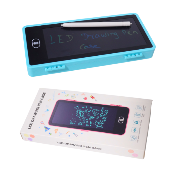 lcd drawing pen case easy writing with eye protection, lock screen, large space lcd drawing pen case-one key erase (random color) - Image 6