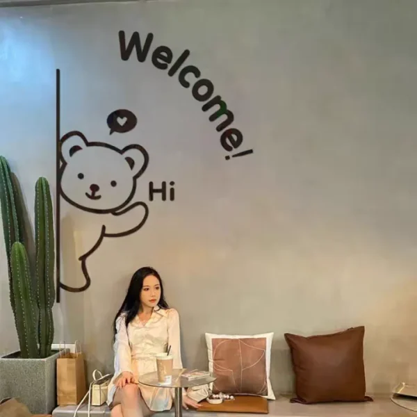 3d wall art with cute teddy bear shaped for home & office decorations wooden wall art - Image 4