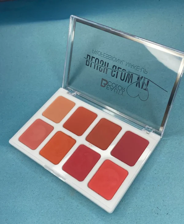 beauty color blush glow kit - 8 vibrant colours palette - Image 3