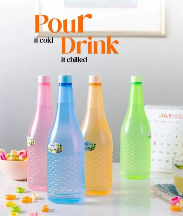 pack of 4 plastic jumbo water bottles swater drink bottles - Image 6