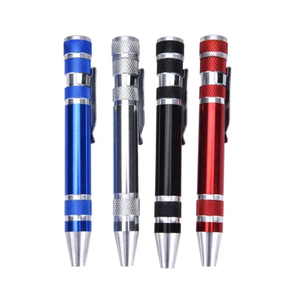 8 in 1 screwdrivers tool pen | precision pocket screwdriver set mini gadgets repair tool mini pen screwdriver set multi-function magnetic screwdriver kit (random color) (1 pc) - Image 3