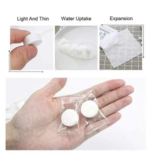 pack of 10 pcs magic compressed towel tissue - Image 2