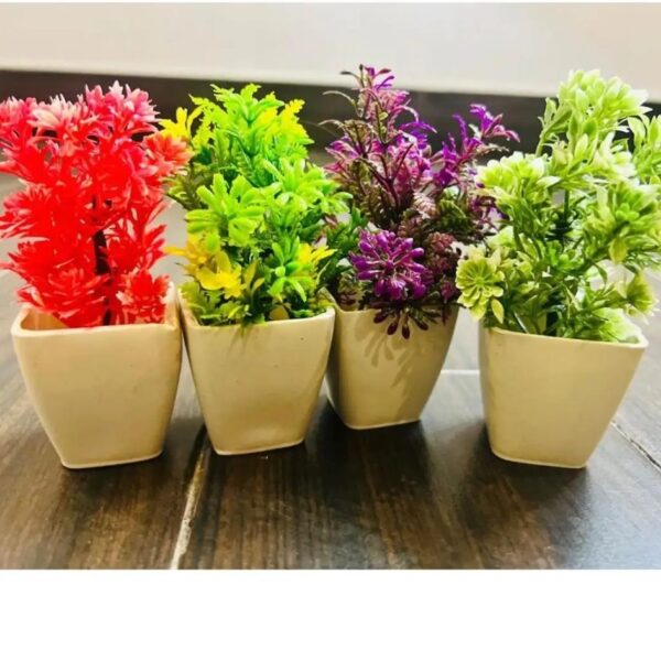 pack of 4 mini planters | artificial decoration mini plants - Image 12