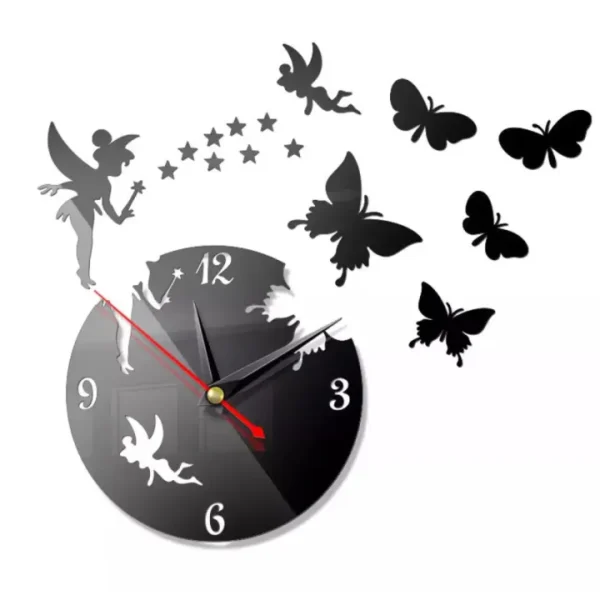 3d wall clock with light wooden clock with light and premium design - Image 3