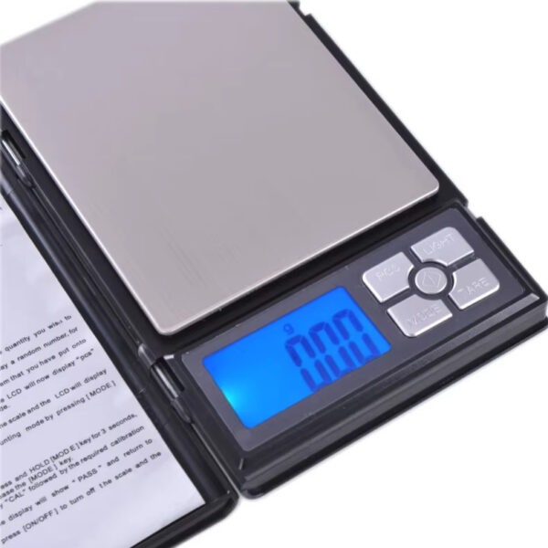 note book style portable electronic digital kitchen baking carat jewelry weight measuring scale - Image 5