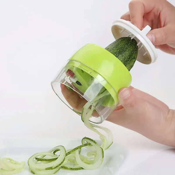 4in1 vegetable spiral cutter / bpa-free abs plastic materials and 304 stainless steel blades - Image 5