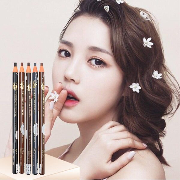 12 pcs waterproof sweat-proof eyebrow pencil non smudge long lasting (random color) - Image 3