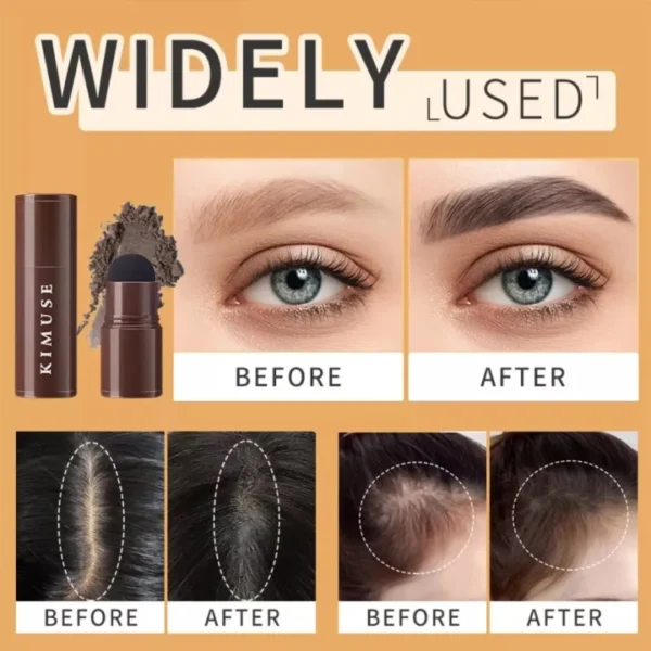 eye brow stamper one step eyebrow stamp shaping kit brow powder stamp makeup with 3 reusable eyebrow stencils and eyebrow pen brushes hairline - Image 4