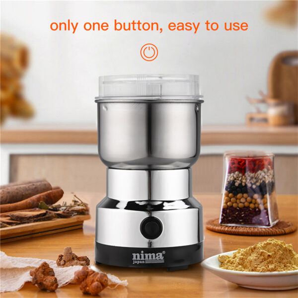 nima multi purpose electric coffee grinder 300watt automatic coffee spice bean grinder stainless steel