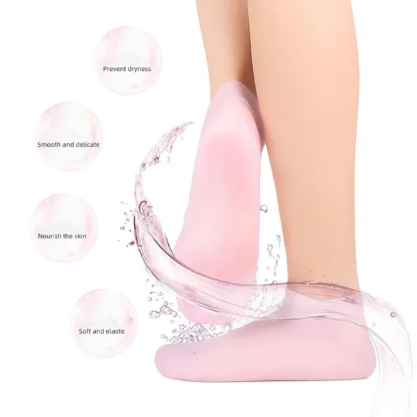 silicone jelly socks gel moisturizing socks foot care protector women's and men's feet.
