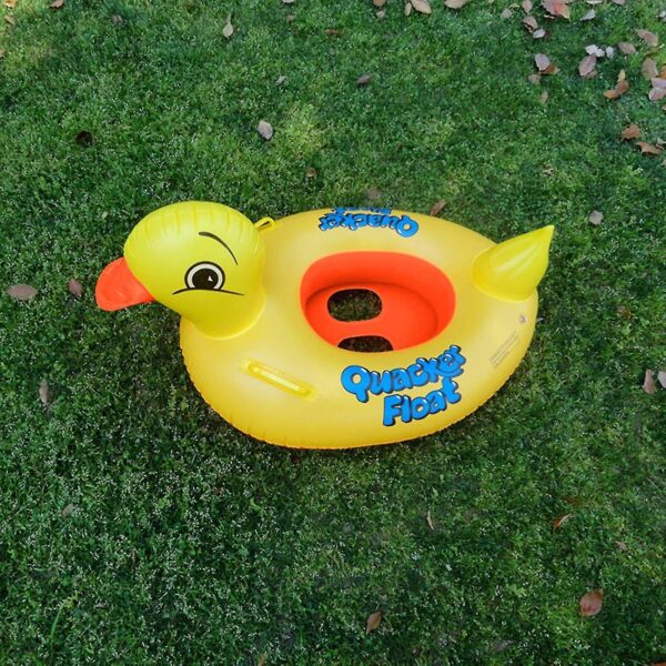 duck baby floats tube, inflatable duck pool float, baby floating seat, children swim ring, kids inflatable floats, yellow duck seat boat for toddler - Image 10