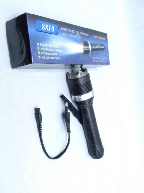 8810 flashlight multifunctional dimming light flashlight rechargeable self defense flashlight - Image 9