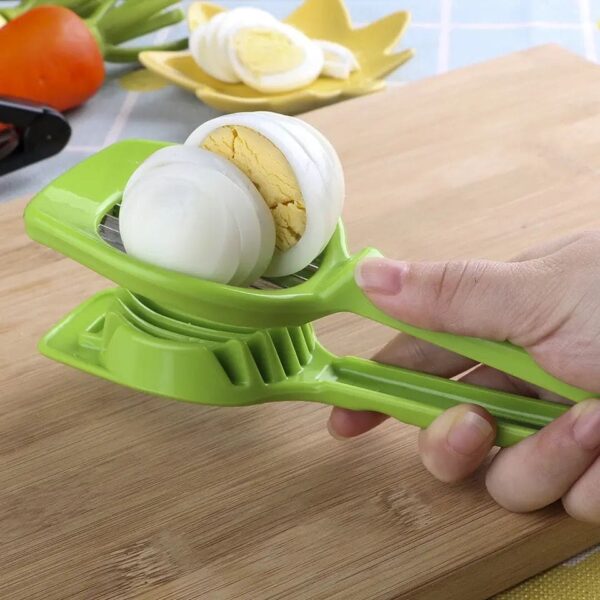 handheld egg slicer fruit cutter multifunction kitchen accessories (random color) - Image 7