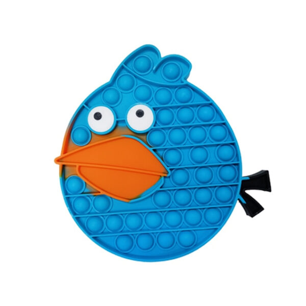 angry bird the blue simple dimple fidget toy pop it | stress relief squeeze toys for kid
