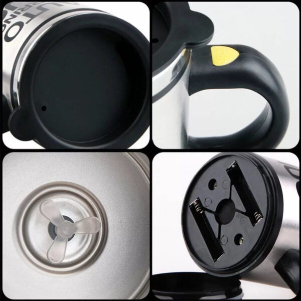 auto self stirring coffee mug stainless steel automatic coffee mixing cup shaker grinder (random color) - Image 8