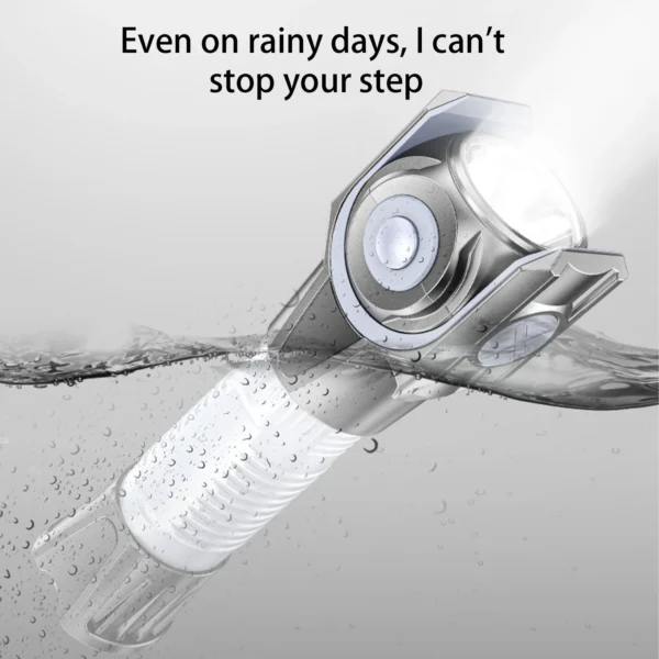 360 degree rotating flashlight outdoor led flashlight rechargeable torch for camping outdoor emergency use - Image 8