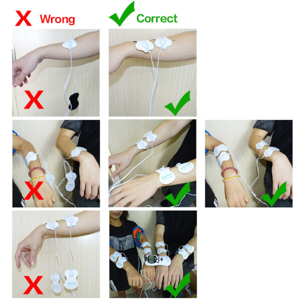 blueidea digital tense machine tens machine therapy tense machine electrodes massager - Image 11