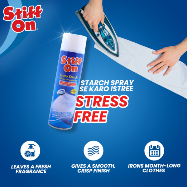 fabric starch spray  stiff on for crisp and fresh clothes - 567gram - Image 14