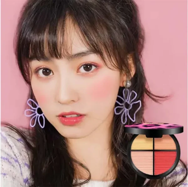 kaxier new four color blusher dyeing plates for professional pink console makeup - Image 4