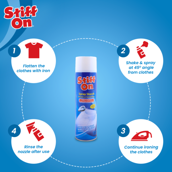 fabric starch spray  stiff on for crisp and fresh clothes - 567gram - Image 6
