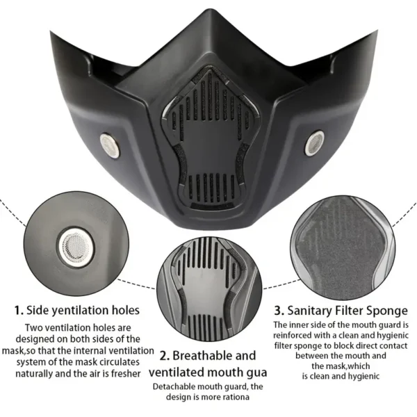 motorcycle goggles with removable full face mask riding glasses dirt bike atv motocross detachable eyewear (random glass shade) - Image 9