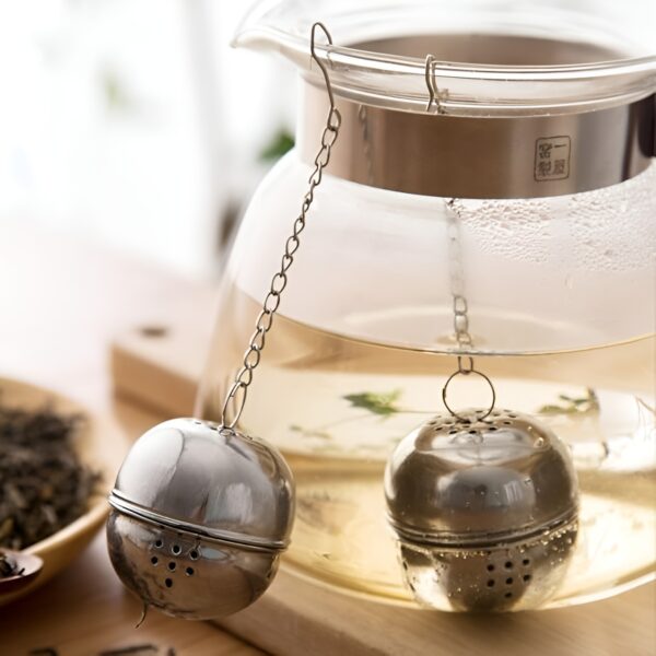 tea infuser , stainless steel tea ball strainer filter infuser for loose leaf tea and mulling spices