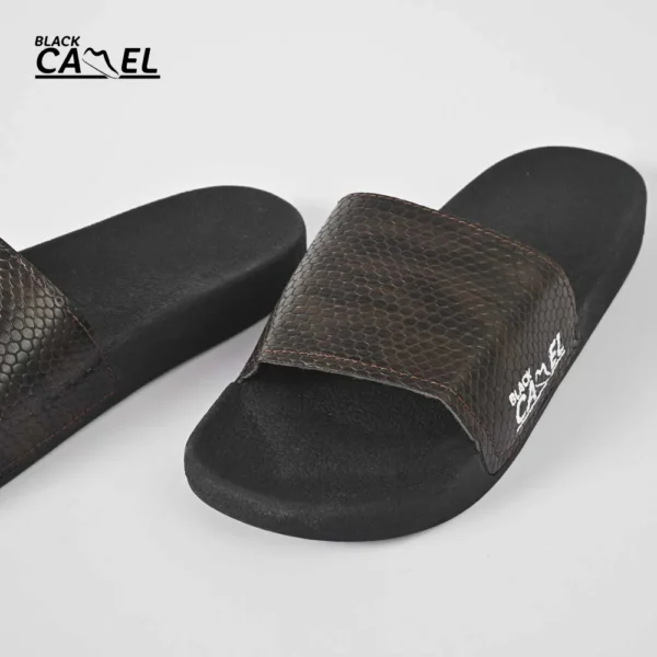 black camel cobra texture slide (cimahi - brown/white 39-44) - Image 6