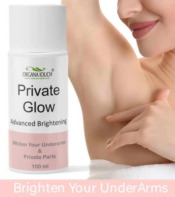 organa touch fresh & natural underarm whitening cream private glow advanced brightening (100ml) - Image 3
