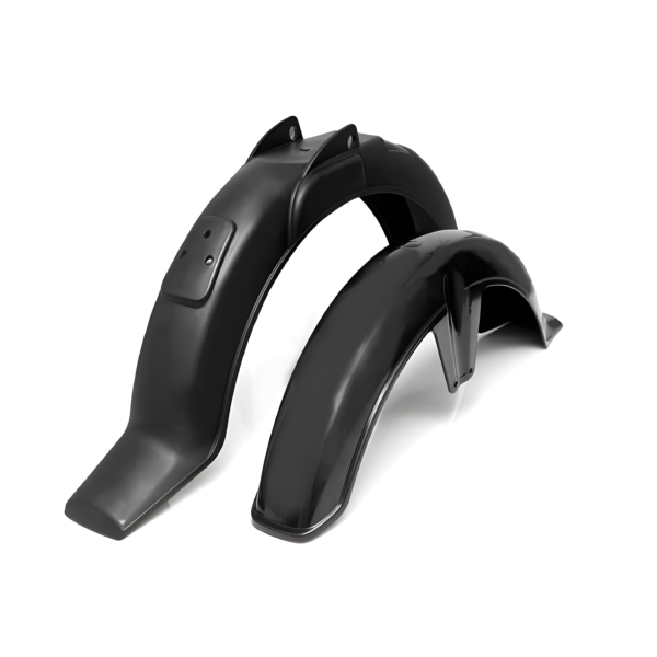2 pc motorcycle plastic fender mudguards cover set best quality – 70cc bike – front & back
