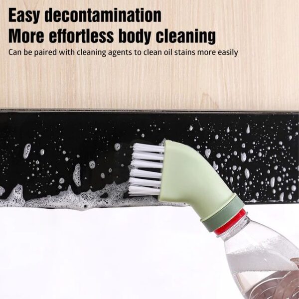 dry/wet cleaning brush can connect any mineral water bottle / multi-use cleaning brush  (random color) - Image 6