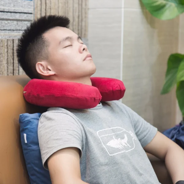 u shaped travel neck pillow extremely soft and comfortable (random color) - Image 11