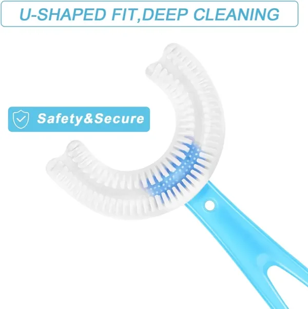 big size baby toothbrush toddlers teeth cleaning brush kids u shaped toothbrush - Image 6