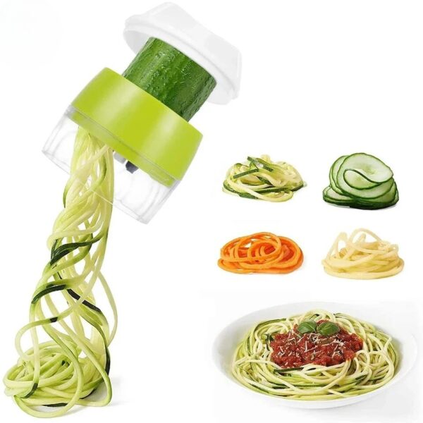 4in1 vegetable spiral cutter / bpa-free abs plastic materials and 304 stainless steel blades - Image 3