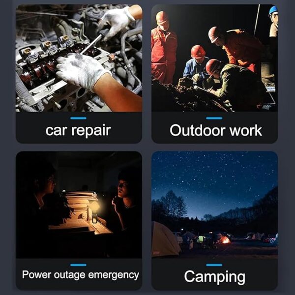 mini work light work light mini camping tent lamp with hanging hook 3 mode night light rechargeable waterproof portable lamp outdoor home - Image 5