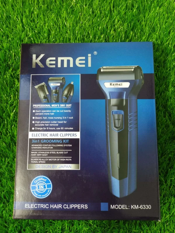 kemei 3 in 1 multifunction trimmer and shaver for men