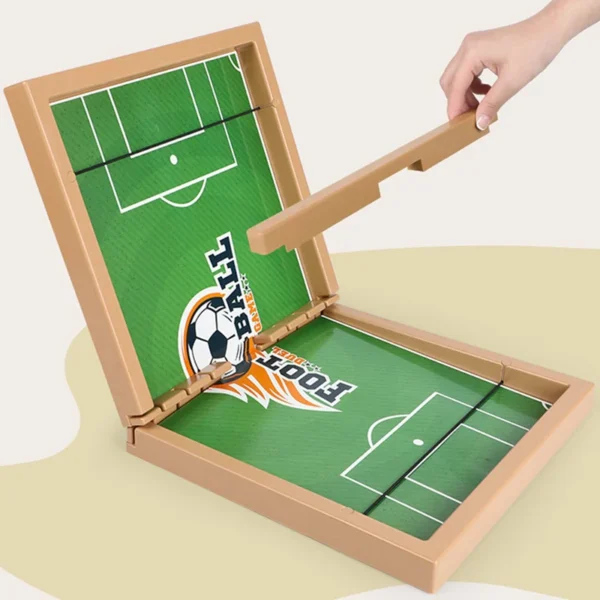 wooden sling puck game | football board game | wooden hockey soccer table game for kids & adults - Image 6