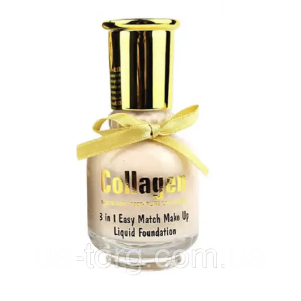 wokali collagen easy match makeup liquid foundation 3 in 1 65 ml - Image 3