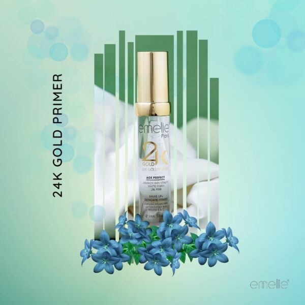 emelie paris 24k gold age perfect makeup+skincare primer (30ml) - Image 3