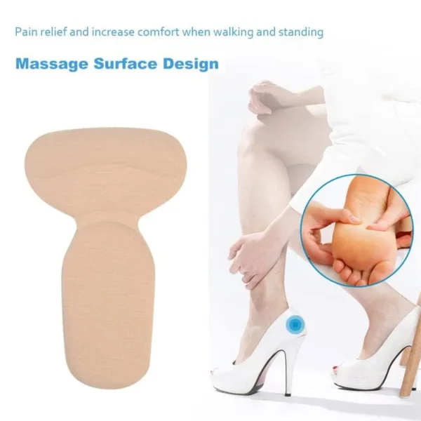 t shape high heel grip for foot support | heel cushion pads t shape heel sticker tape arch support insoles high heeled shoes patches foot care protector - Image 10