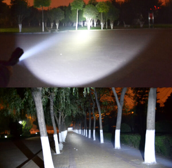 cobra tg usb charging led flashlight 200m - Image 2