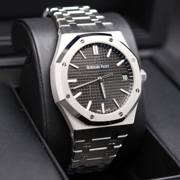 audemars piguet royal oak selfwinding | stainless steel luxury quartz watch – elegant stainless steel timepiece with premium gift box - Image 8