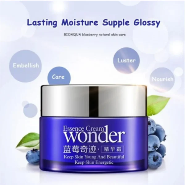 bioaqua - blueberry wonder natural moisturizing face cream - 50g - Image 6