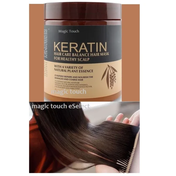 pack of 2 | keratin hair mask treatment your secret to shiny, healthy hair - 500ml - Image 2