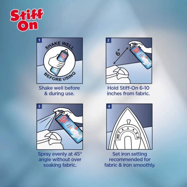 fabric starch spray  stiff on for crisp and fresh clothes - 567gram - Image 16