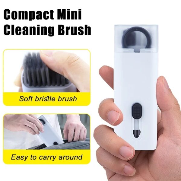 7 in 1 kit scalable keyboard cleaner brush earphone cleaning pen cleaner multifunction cleaning brush (random colors) - Image 7