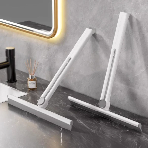 360° rotating foldable squeegee – silicone window & surface cleaner tool