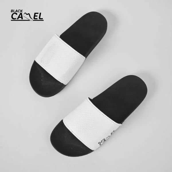 black camel cobra texture slide (cimahi - brown/white 39-44)