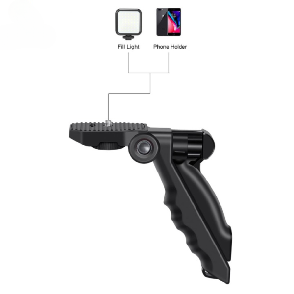 ay-49 vlogger video making kits vlog microphone led fill light mini tripod mobile holder - Image 6