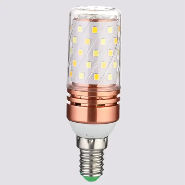 e14 led corn light lamp bulb | 3 in 1 light modes chandelier, candle led light for home & decoration - 12w/16w - Image 9